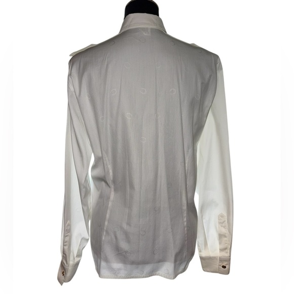 ESCADA White Embroidered Top/ blouse Size 40 PTP 22” - Picture 4 of 8